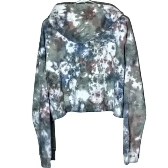 Women's Cropped Hoodie Wild Fable Tye Dye XL - Picture 2 of 7